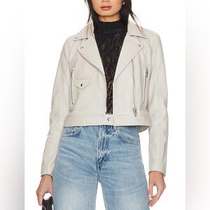 BLANKNYC Faux Leather Moto Jacket in Color: Lunch Date NWT Size S